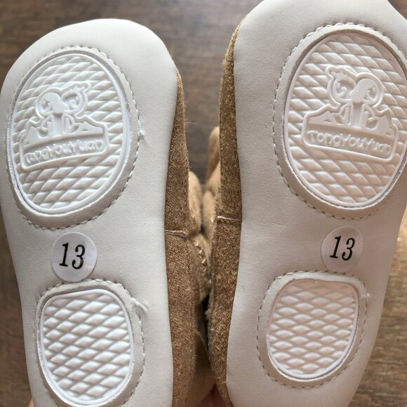 Livebox Infant Baby Girls Prewalker Warm Boots Anti -Slip Sole 6-12 months - Picture 5 of 6